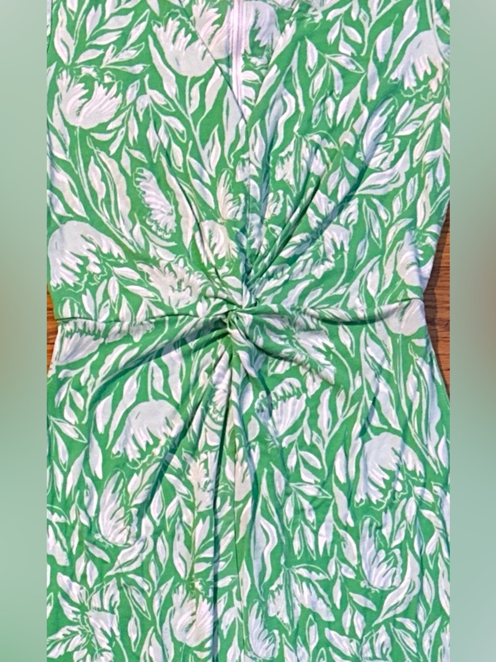 Lilly Pulitzer 2, Tilli Maxi Dress in "Fauna Green Tulip To Tango" PTP- 15.5" - Picture 2 of 7